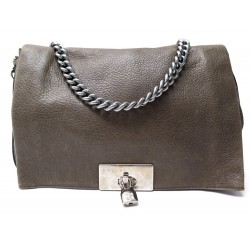 SAC A MAIN CELINE WATCH ME 36 CM EN CUIR GRAINE TAUPE LEATHER HAND BAG 1000€