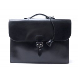 SACOCHE HERMES SAC A DEPECHES 2 SOUFFLETS 38 CARTABLE EN CUIR BRIEFCASE 5900€