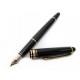 STYLO PLUME MONTBLANC MEISTERSTUCK CLASSIQUE DORE 106514 EN RESINE NOIR PEN 515€