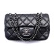 SAC A MAIN CHANEL MINI TIMELESS BANDOULIERE CUIR MATELASSE AVEC PERLES NOIR BAG