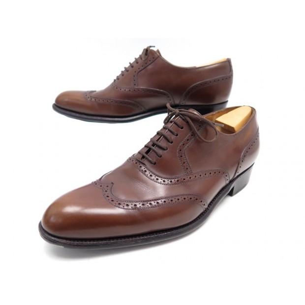 CHAUSSURES JM WESTON RICHELIEU 528 6E 40.5 41 FIN CUIR MARRON LEATHER SHOES 845€