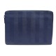 SAC POCHETTE FENDI 7M0178 EN CUIR BLEU TROUSSE PORTE DOCUMENTS CASE POUCH 750€