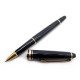 STYLO BILLE MONTBLANC MEISTERSTUCK CLASSIQUE DORE NOIR 12890 ROLLERBALL 405€