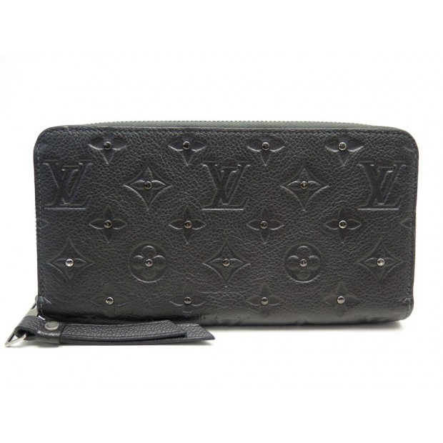 PORTEFEUILLE LOUIS VUITTON ZIPPY M62209 CUIR MONOGRAM EMPREINTE CLOU WALLET 990€