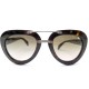 NEUF LUNETTES DE SOLEIL PRADA SPR28R EN PLASTIQUE MARRON ECAILLE DE TORTUE 405€