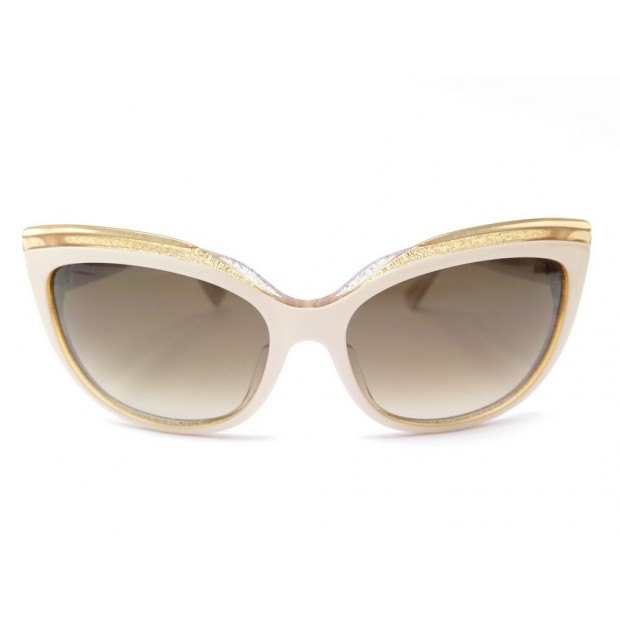 LUNETTES DE SOLEIL CHRISTIAN DIOR GLISTEN EN PLASTIQUE BEIGE SUNGLASSES 285€