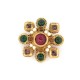 VINTAGE BROCHE CHANEL GRIPOIX CIRCA 1970 CABOCHONS PATE DE VERRE & PERLES BROOCH