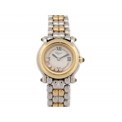 MONTRE CHOPARD HAPPY SPORT DIAMOND 27/8256-23 OR ET ACIER DIAMANTS WATCH 9055€