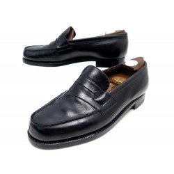 CHAUSSURES JM WESTON MOCASSINS 180 6D 40 EN CUIR NOIR + EMBAUCHOIRS SHOES 790€