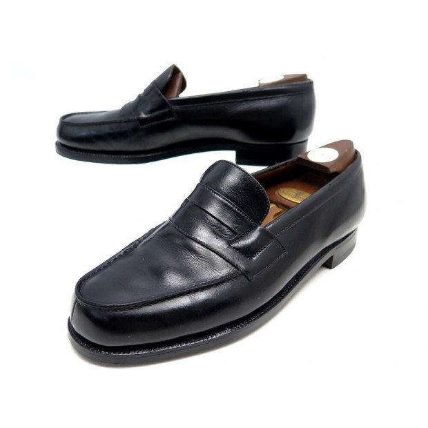 CHAUSSURES JM WESTON MOCASSINS 180 6D 40 EN CUIR NOIR + EMBAUCHOIRS SHOES 790€