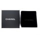 NEUF BOITE A BIJOUX CHANEL POUR BOUCLES D'OREILLES AVEC POCHON NOIR 7 X 4 CM