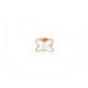 BOUCLE D'OREILLE CHAUMET JEUX DE LIENS OR ROSE 18K NACRE & DIAMANT EARRING 1120€