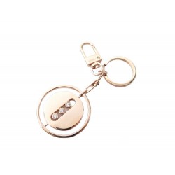 NEUF PORTE CLES MESSIKA LUCKY MOVE 12059-LP DORE ROSE + BOITE NEW KEY RING 288€