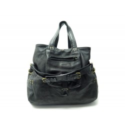 SAC A MAIN JEROME DREYFUSS CABAS BILLY L EN CUIR NOIR LEATHER HAND BAG 620€