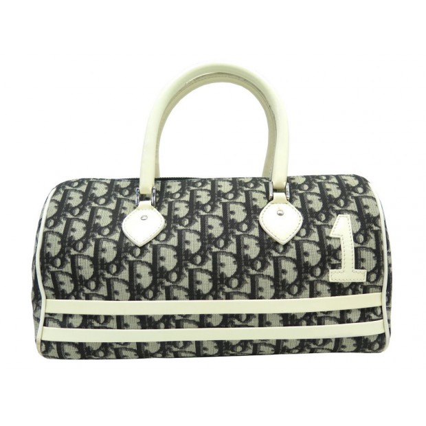 SAC A MAIN CHRISTIAN DIOR BOSTON TROTTER TOILE OBLIQUE CREME GIRLY HAND BAG 595€