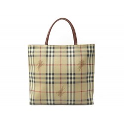 SAC A MAIN BURBERRY HAYMARKET CABAS TOILE TARTAN MOTIF CHECK TOTE HAND BAG 890€