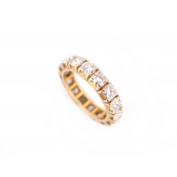 BAGUE ALLIANCE PAVAGE COMPLET T47 EN OR JAUNE 18K DIAMANTS 2.56 CT DIAMONDS RING