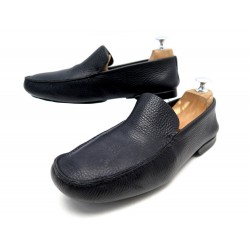 CHAUSSURES JM WESTON MOCASSINS DESTRUCTURE 570 5.5D 39.5 EN CUIR NOIR SHOES