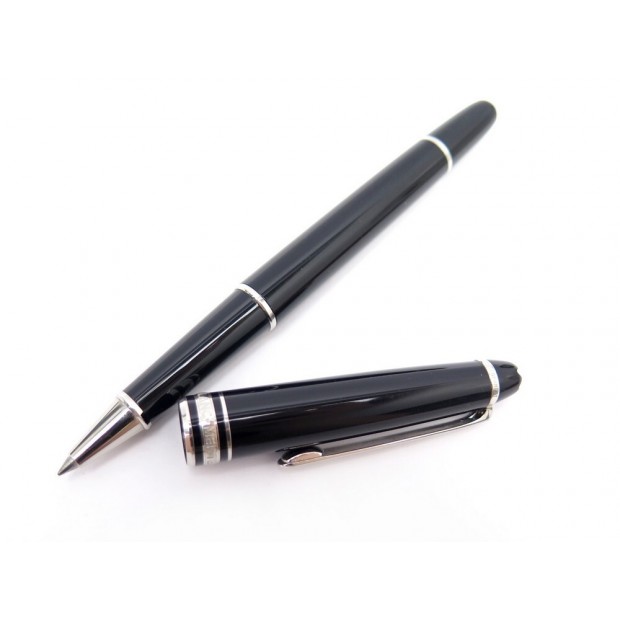 STYLO BILLE MONTBLANC ROLLER MEISTERSTUCK PLATINIUM PIX ARGENTE P163N PEN 410€