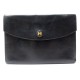 VINTAGE POCHETTE A MAIN HERMES RIO EN CUIR BOX NOIR SAC BLACK CLUTCH 1200€