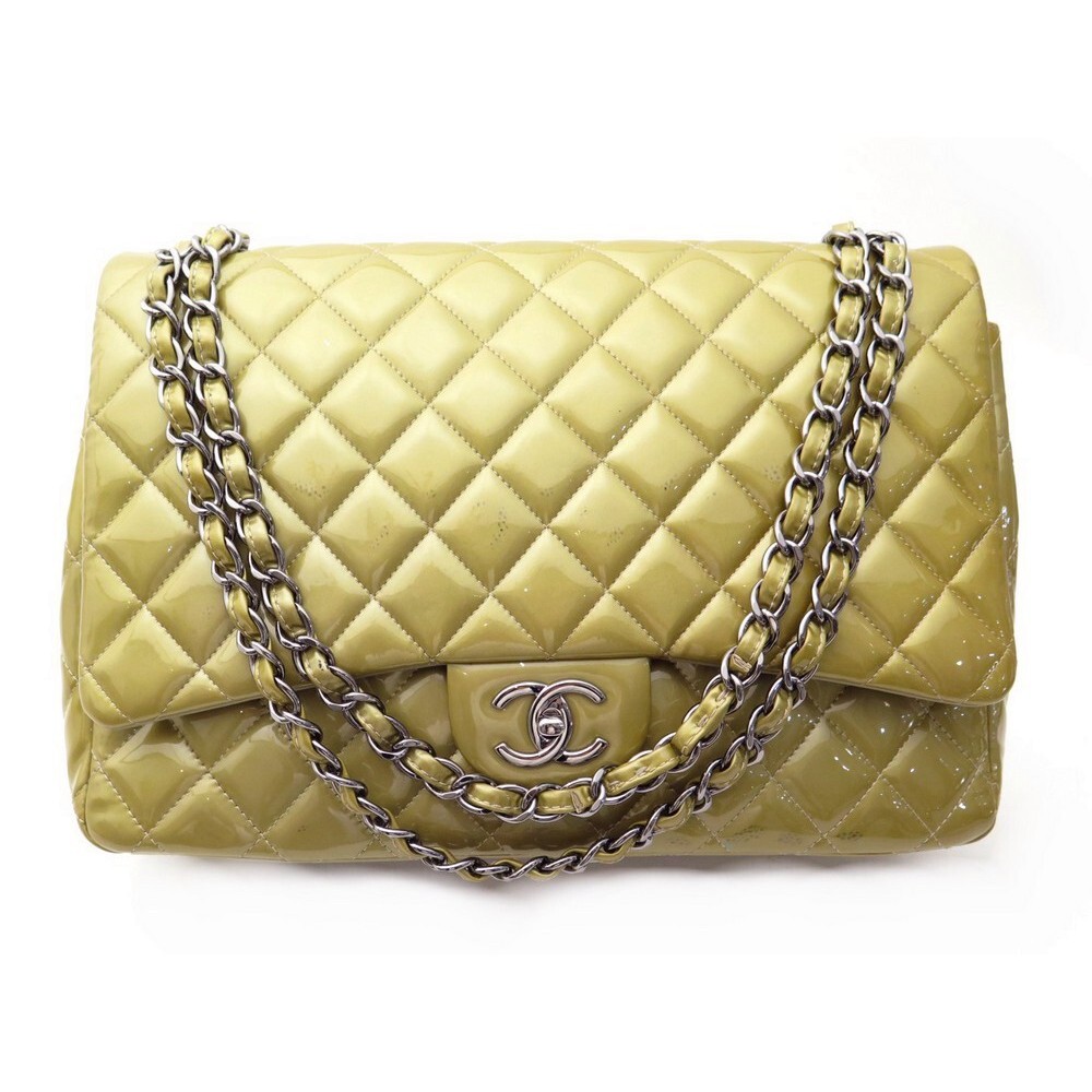 Timeless Chanel Bronze Quilted Lambskin Maxi Classic Double Flap