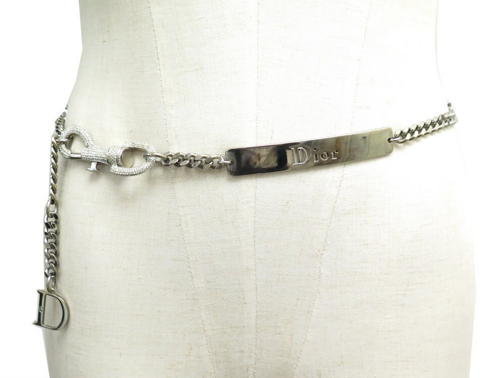 ceinture christian dior hardcore mousqueton strass 75 display picture 1