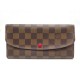 NEUF PORTEFEUILLE LOUIS VUITTON EMILIE EN TOILE DAMIER EBENE NEW WALLET 500€