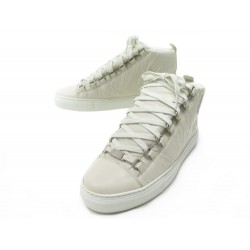 NEUF CHAUSSURES BALENCIAGA BASKETS ARENA 458686 40 IT 41 FR CUIR SNEAKERS 450€