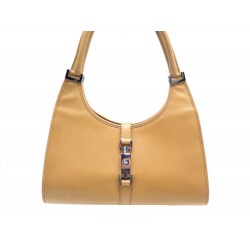 SAC A MAIN GUCCI JACKIE 002-1067 EN CUIR BEIGE 30CM LEATHER HAND BAG PURSE 870€