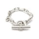 BRACELET HERMES CHAINE ANCRE TGM 11 MAILLONS T16 EN ARGENT MASSIF JEWEL 1120€