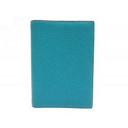 NEUF COUVERTURE AGENDA HERMES SIMPLE GM CUIR CHEVRE MYSORE TURQUOISE NEW 324€