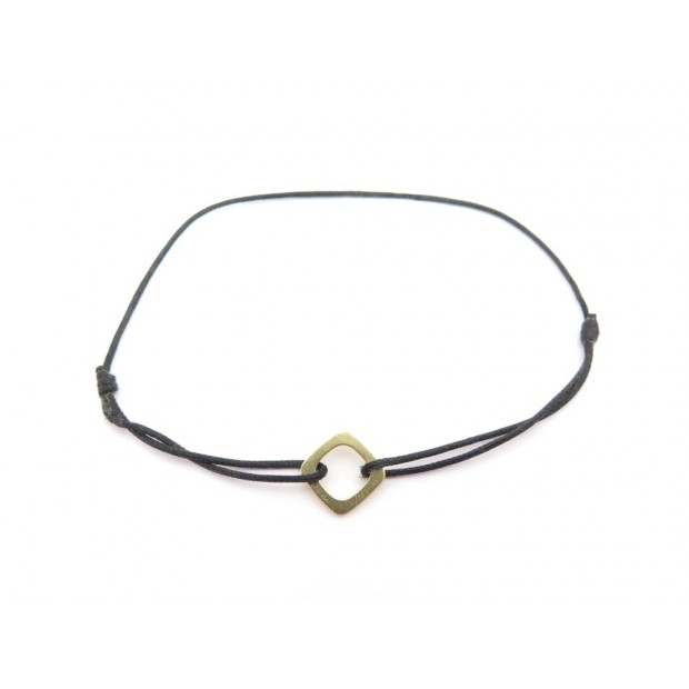 BRACELET DINH VAN IMPRESSION PM 314105 CORDON NOIR OR JAUNE 18K BOITE GOLD 340€