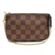 NEUF MINI POCHETTE ACCESSOIRES LOUIS VUITTON N58009 EN TOILE DAMIER EBENE 570€