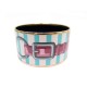 NEUF BRACELET HERMES MANCHETTE COACHING XL 15CM EN EMAIL DORE NEW BANGLE 615€