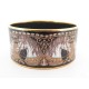 BRACELET HERMES CHEVAUX LARGE T 19 EMAIL IMPRIME 6.5CM HORSES ENAMEL JEWEL 695€