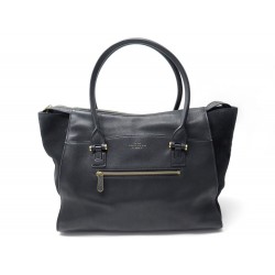 SAC A MAIN SMYTHSON CABAS ELIOT EN CUIR GRAINE NOIR LEATHER TOTE HAND BAG 1695€