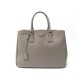 SAC A MAIN PRADA CABAS GALLERIA GM CUIR SAFFIANO TAUPE LEATHER HAND BAG 2900€