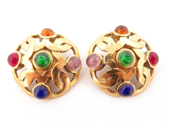  boucles d'oreilles chanel de castellane 1984