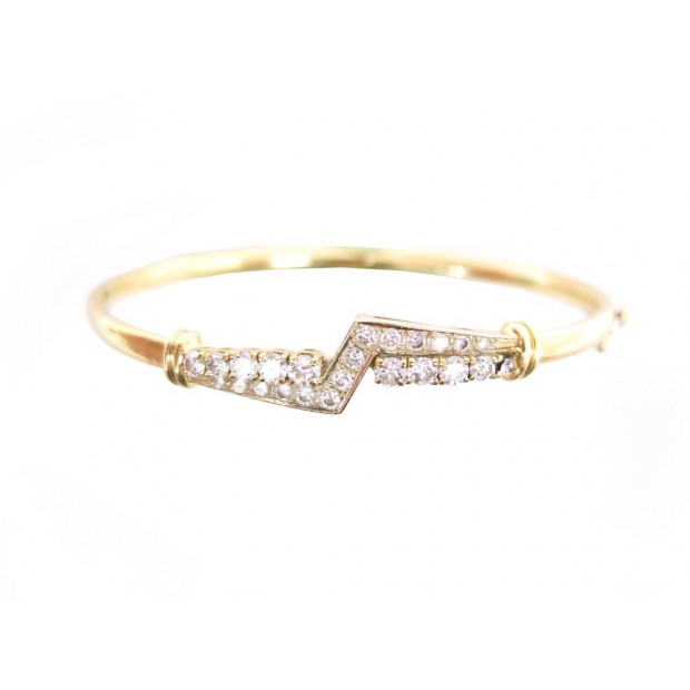 BRACELET EN OR JAUNE 18K 13.4GR SERTIE DE 23 DIAMANTS 2.35CTS GOLD & DIAMONDS