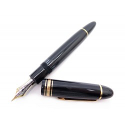 STYLO PLUME MONTBLANC MEISTERSTUCK 149 DORE NOIR 115384 PISTON FOUNTAIN PEN 800€