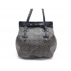 SAC A MAIN CELINE CABAS EN TOILE MONOGRAMME CALECHE & CUIR NOIR HAND BAG 1600€