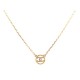 NEUF COLLIER CHANEL LOGO CC STRASS CHAINE EN METAL DORE GOLDEN NECKLACE 930€