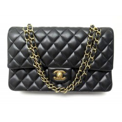 SAC A MAIN CHANEL CLASSIQUE TIMELESS MEDIUM CUIR MATELASSE NOIR HAND BAG 8250€