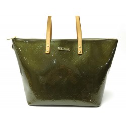 SAC A MAIN LOUIS VUITTON CABAS BELLEVUE GM CUIR MONOGRAM VERNIS VERT BAG 1270€