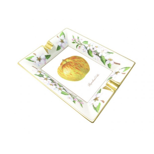 NEUF CENDRIER HERMES RAMBOUR D'ETE POMME VIDE POCHE EN PORCELAINE ASHTRAY 590€