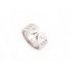 BAGUE CARTIER DOUBLE C TAILLE 53 EN OR BLANC 18K LOGO WHITE GOLD RING 1830€