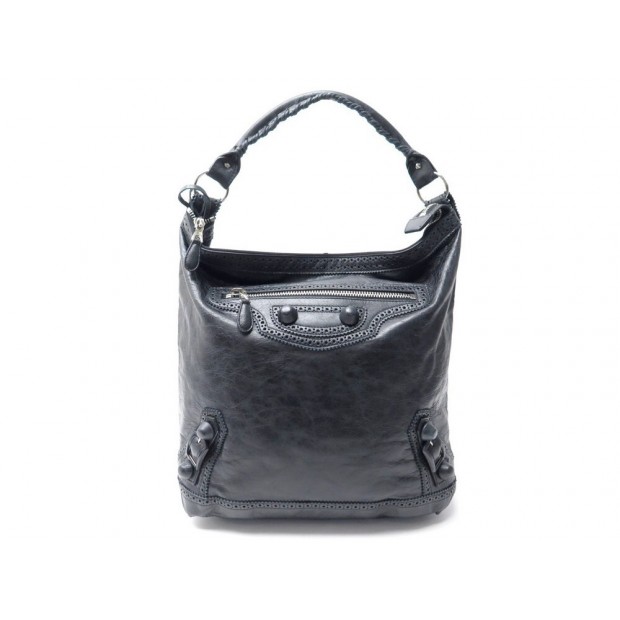 SAC A MAIN BALENCIAGA CABAS GIANT DAY 204527 EN CUIR NOIR LEATHER HAND BAG 1385€