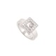 BAGUE CHOPARD HAPPY DIAMOND 82/2896-20 TAILLE 54 OR BLANC 18K DIAMANT RING 4350€