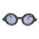 VINTAGE LUNETTES DE SOLEIL CHANEL ROUND LOGO 019545 94305 NOIR SUNGLASSES