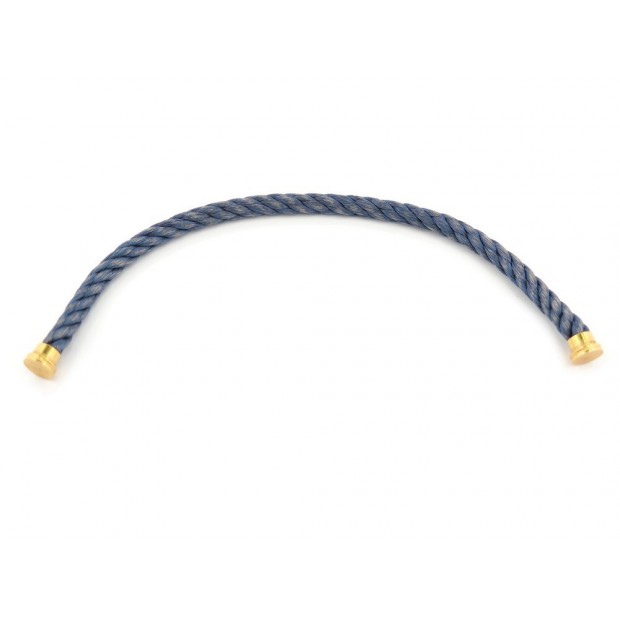 CABLE FRED POUR BRACELET FORCE 10 GM 15CM 6B1060 EN ACIER DORE BLEU NEW 290€